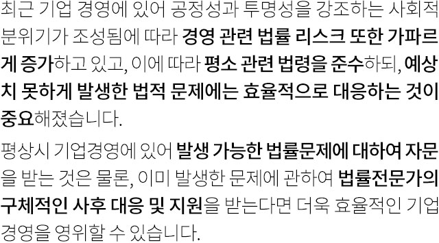 기업형사사건의 특징