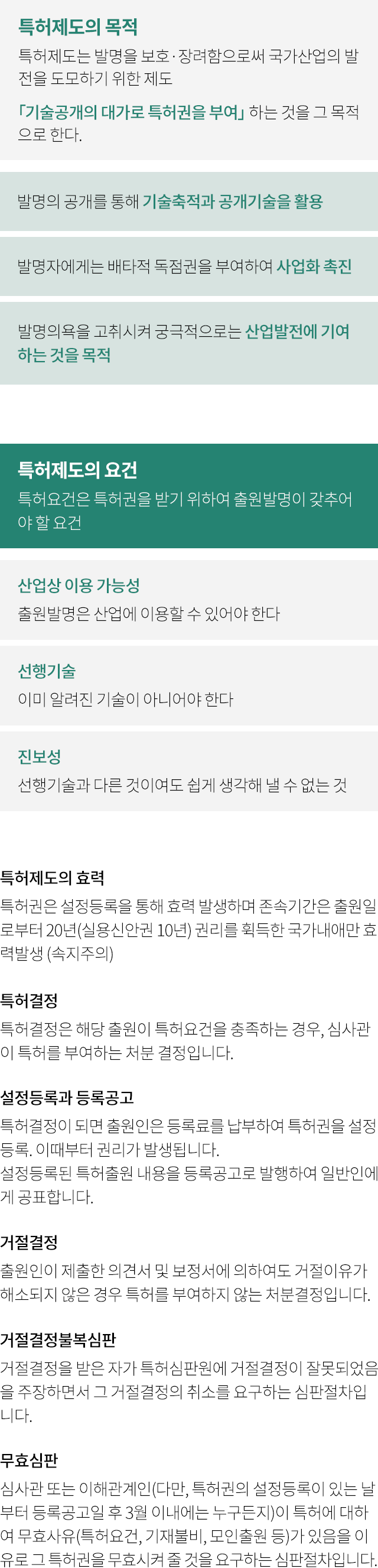 특허제도의 목적&요건